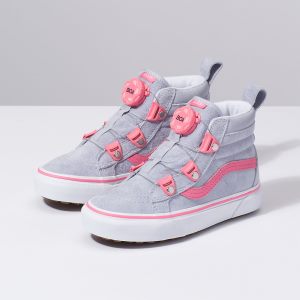 Vans Kiz Çocuk Spor Ayakkabı Sk8-Hi MTE Boa Gri/Pembe | 17330-877